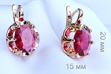 фото Серьги  fallon - (артикул - 18e08015-FF8580-2)